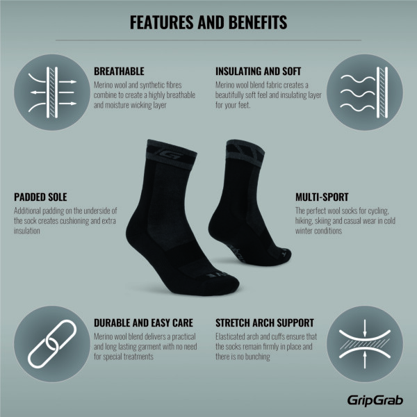 GripGrab Merino Winter Socks – Mask Distribution